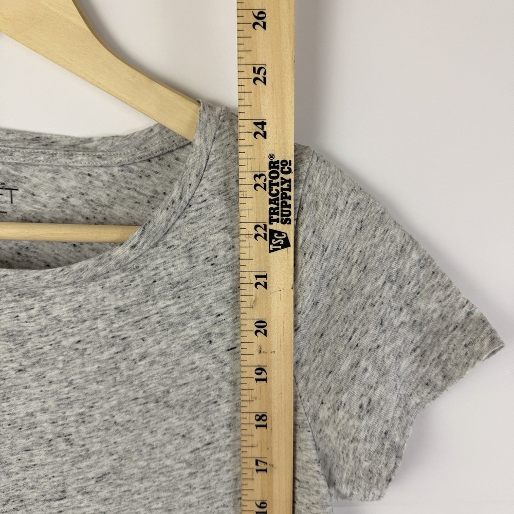 Ann Taylor LOFT Gray Speckled Tee Womens Medium Soft Casual T Shirt - Picture 4 of 6